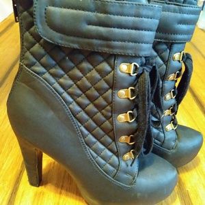 Charlotte Russe Size 8 high heel boots